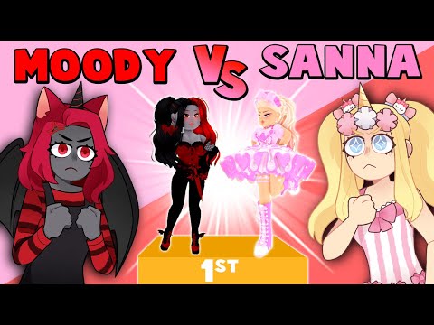 Thumbnail for MOODY vs SANNA in Fashion Famous! | Roblox