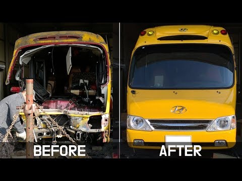 Thumbnail for 불가능해 보였던 폐차를 새차처럼 복원해봤어요, 리스토어 이야기, Korea Junk Bus Restoration