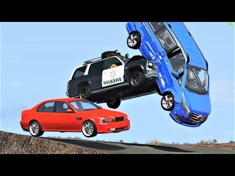 Thumbnail for Epic Police Chases & Crashes #62 - BeamNG Drive | CRASHdriven