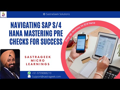 Thumbnail for Navigating SAP S/4 HANA Mastering Pre-Checks for Success