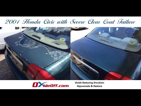 Honda Civic with Faded and Oxidized Paint and Clear Coat Failure