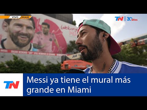Thumbnail for MIAMI SE TIÑE DE ROSA: El mural más grande del 10 realizado por el argentino Maxi Bagnasco