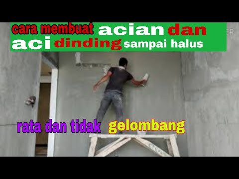 Cara ngaci menggunakan acian instan/mortar