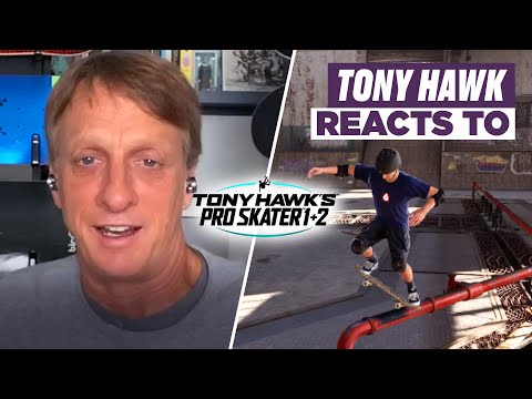 Tony Hawk Reacts to Tricks in Tony Hawk&apos;s Pro Skater 1 + 2 Remastered