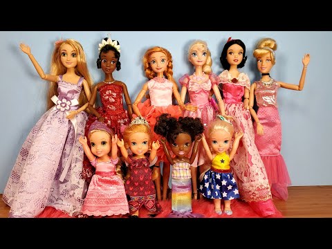 Thumbnail for Fashion Show ! Elsa and Anna toddlers - Barbie - fashionista - dresses - shoes