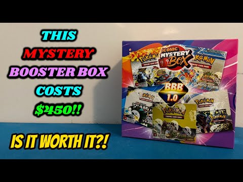 Thumbnail for Opening a $450 MYSTERY BOOSTER BOX from Iconic -- Is it WORTH IT?! (pokemon card opening)