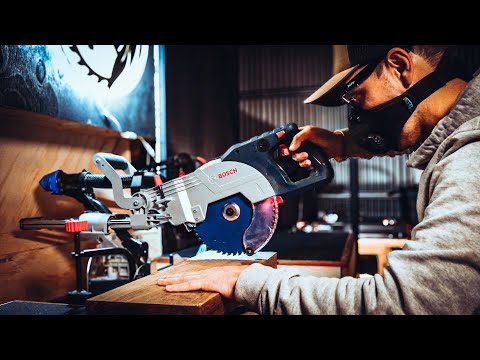 Thumbnail for Huge miter saw station in a small shop!