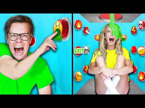 100 Mystery Buttons... Only 1 Will Let THEM ESCAPE this Box!