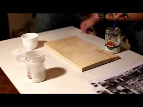 Как перевести фотографию на дерево. Декупаж.