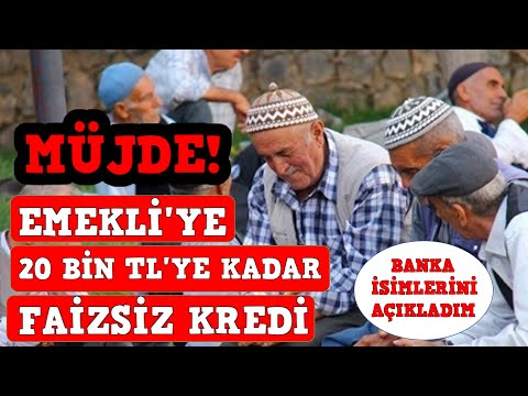 Müjde! Tüm emeklilerin 20 bin tl&apos;ye kadar sıfır faizli kredi çekebileceği bankalar açıklandı