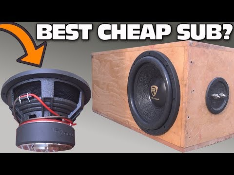 CHEAP $100 Subwoofer TEST w/ 12&quot; Rockville K9 Car Audio Sub | Aero-Ported Box SPL Bass Testing