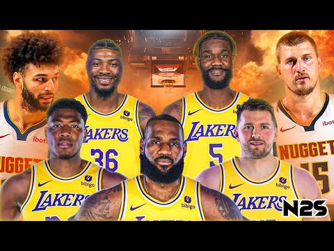 NEW LOOK LAKERS vs NUGGETS - Deandre AYTON - Marcus SMART - NBA 2K25