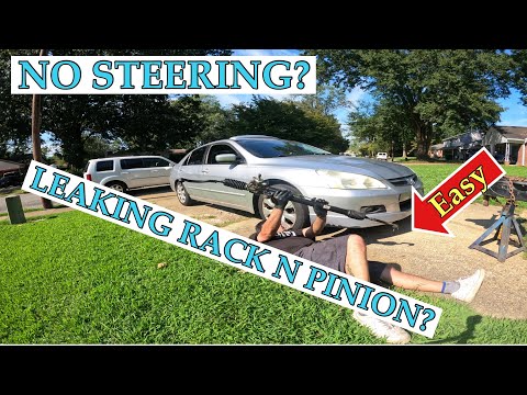 Thumbnail for HOW TO EASILY REPLACE A STEERING RACK AND PINION ON A 2003-2007 HONDA ACCORD AT HOME SAVE MONEY.