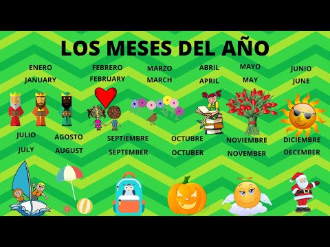 Thumbnail for LOS MESES DEL AÑO EN INGLES Y ESPAÑOL PARA NIÑOS/ VOCABULARIO EN INGLES Y ESPAÑOL PARA NIÑOS