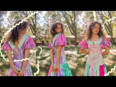 sewing a dress that 6 year old me would love (vintage sewing pattern!)