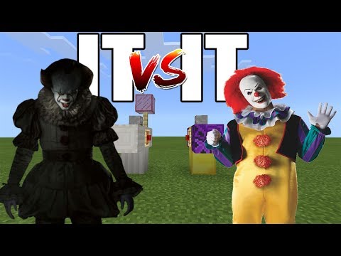 Thumbnail for IT vs IT (New Pennywise vs Old Pennywise ) | Minecraft PE