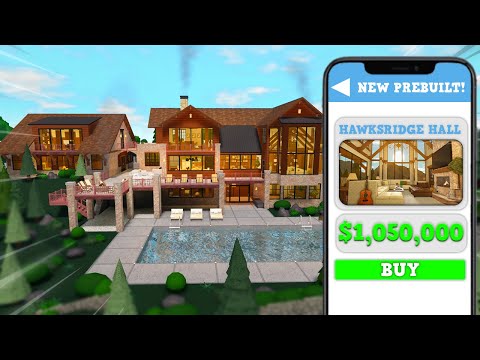 I Built a New LAKE HOUSE PREBUILT In Bloxburg!