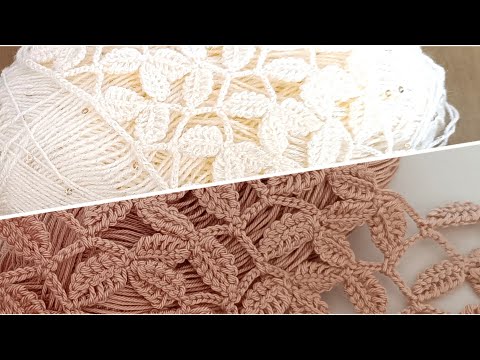 Thumbnail for You can do it too! only 1 row of 3-leaf crochet stitch pattern