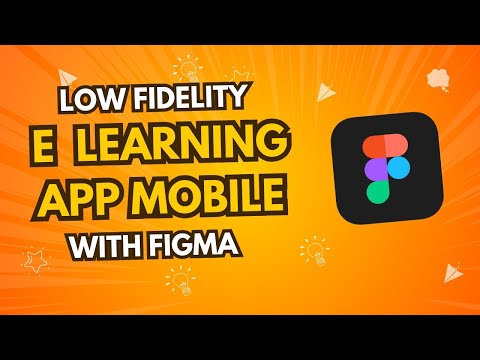 Thumbnail for Low fidelity wireframing E learning app mobile with FIGMA