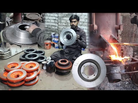 Amazing Making Disc Brake Plate Manufacturing Process in Local Factory | Complete Process