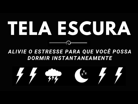 Thumbnail for Alivie o estresse para que você possa dormir instantaneamente com chuva forte e trovões poderosos