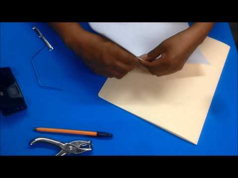Como elaborar un folder con broche baco