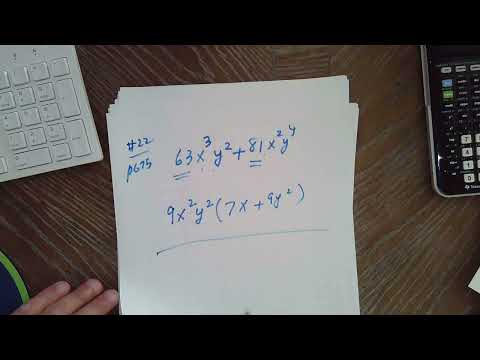 Thumbnail for M1150 Sec. 8.6 Factoring GCF, Grouping and Trinomials: