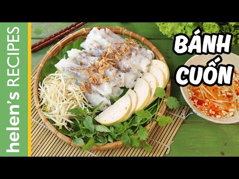 Thumbnail for 3 Methods to Make Banh Cuon - Steamed Rice Rolls  | Helen's Recipes
