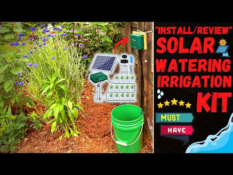 Solar Powered Automatic Drip Irrigation System - Install &amp; Review