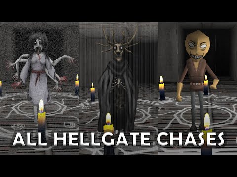 ALL HELLGATE CHASES in The Doll House - Spooky&apos;s Jump Scare Mansion DLC