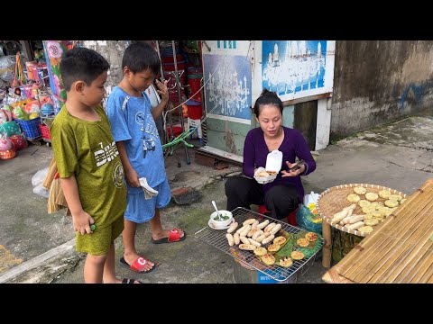 LÂU NGÀY KHAI TRƯƠNG BÁN KHOAI MÌ NƯỚNG CHUỐI NƯỚNG CÁC EM NHỎ ỦNG HỘ NHIỆT TÌNH | thôn nữ cà mau