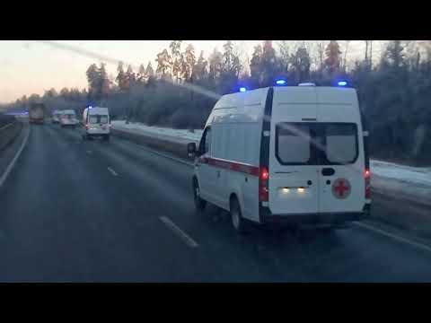54 скорых.....аварии, аварии, аварии... сломался в дороге... снег, снег! снег!! ролик 6