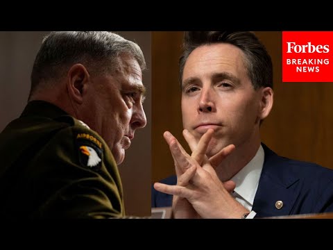 &apos;Were You Maybe A Little Distracted?&apos;: Josh Hawley Grills Mark Milley About His Book Interviews