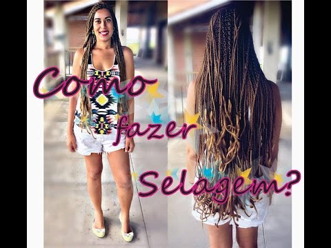 Como fazer selagem nas pontas das Box Braids