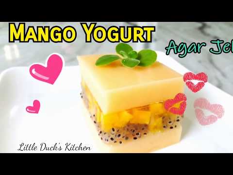Thumbnail for "芒果优格燕菜果冻"~ 夏日清凉甜品❤How to make Mango Yogurt Jelly  #littleduckkitchen