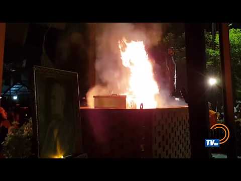 พิธีสลายสรีรธาตุ "หลวงพ่อปัญญานันทะ" หรือ หลวงพ่อปัญญานันทภิกขุ ท่ามกลางศิษยานุศิษย์จำนวนมาก