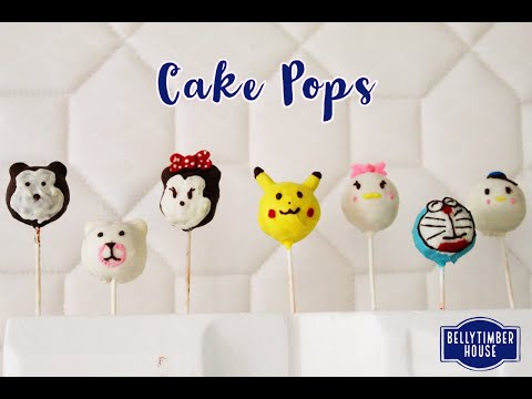 Cake Pops | Cartoon Characters Cake Pops | Vanilla Cake Pops Without Eggs | Tsum Tsum Cake Pops