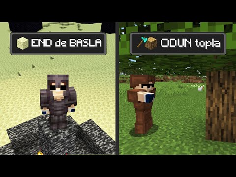 minecraft AMA oyunu tersten bitirdim ?