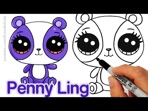 Thumbnail for How to Draw LPS Penny Ling step by step Easy - Littlest Pet Shop Panda