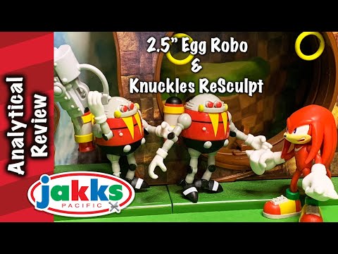 Thumbnail for 2.5" Egg Robo & Knuckles ReSculpt, Jakks Figures Review