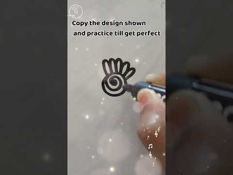 Thumbnail for Mehndi design for beginners with using mehndi