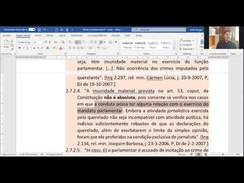 Constitucional III - Imunidades parlamentares - parte 1