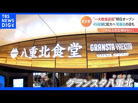 Thumbnail for “カラフル餃子”に“萌え断スイーツ”　変わる東京駅、新オープンの一大飲食店街を取材【Ｎスタ】｜TBS NEWS DIG