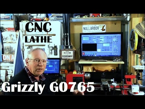 Episode 10 NEW CNC Grizzly G0765 7 x 14 mini lathe setting up in Mach3 first run