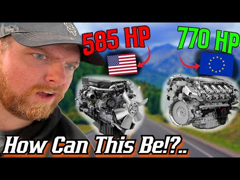 American Reacts to Why European Trucks Have So Much MORE Power Than American Trucks