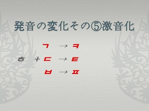Thumbnail for 韓国語発音の変化その⑤-激音化