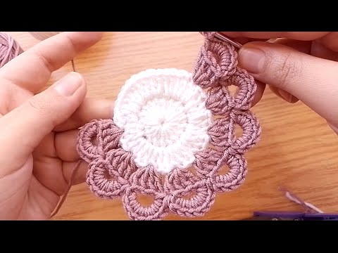 Crochet coaster in 10 minutes!  coaster tutorial easy