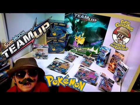 NEW POKEMON CARDS TEAM UP ELITE TRAINER BOX EARLY OPENING!! OFFICIAL EARLY LAUNCH PARTY AT CARLS!