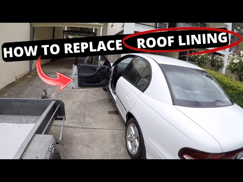 Headliner Replacement on a Holden Commodore VT VX VY VZ Sedan (How to DIY Roof Lining Repair)