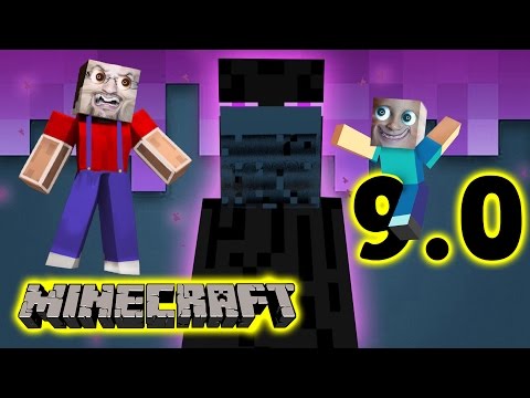 Minecraft Pocket Edition 9.0: CREEPY ENDERMAN! (Mike &amp; Dads Multiplayer Adventure Fun)